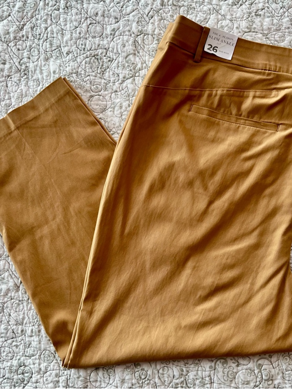 NWT Lane Bryant Slim Ankle Chinos in Camel Dressy Career Professional Office